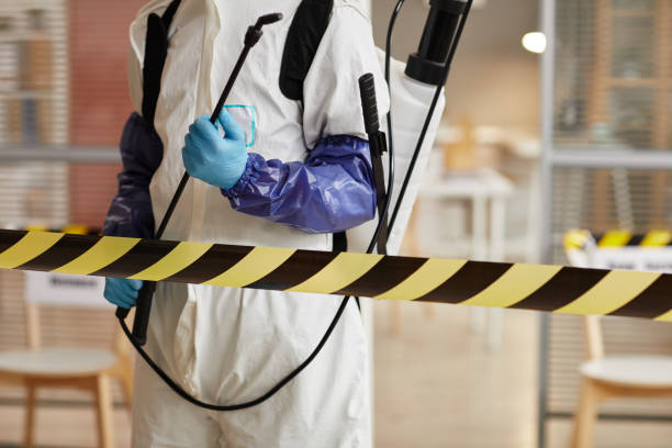 Professional Biohazard technician working in Barling, AR